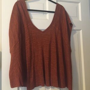 Free People burnt orange top